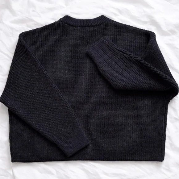 Zara Black Chunky Knit Sweater - Picture 2 of 2